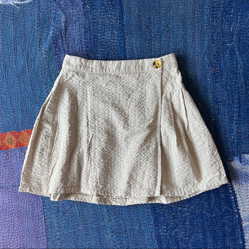 Urban Outfitters Seersucker Wrap Mini Skirt- XS